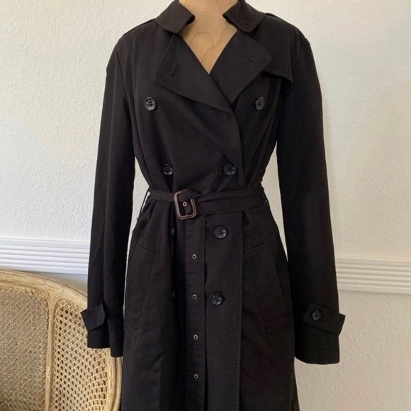 Joe’s Jeans Black Trench Coat - Picture 9 of 11